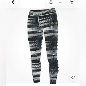 adidas Black & White Patterned Leggings
